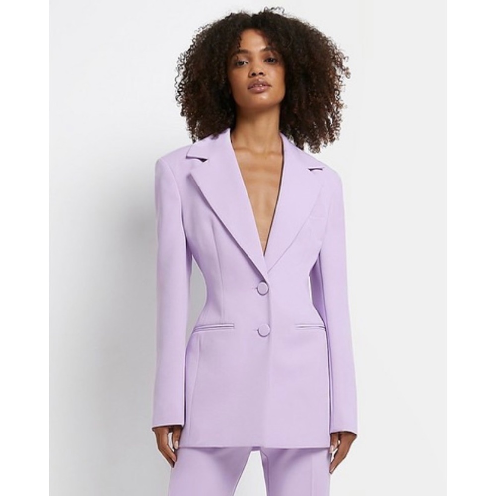 River Island Structured Blazer Lavendar Size 2 NWOT